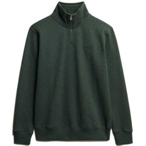 Superdry - Hanly Zip Sweat - Donkergroen - Sweater