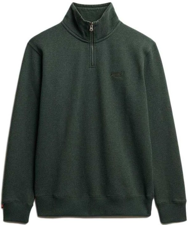 Superdry - Hanly Zip Sweat - Donkergroen - Sweater