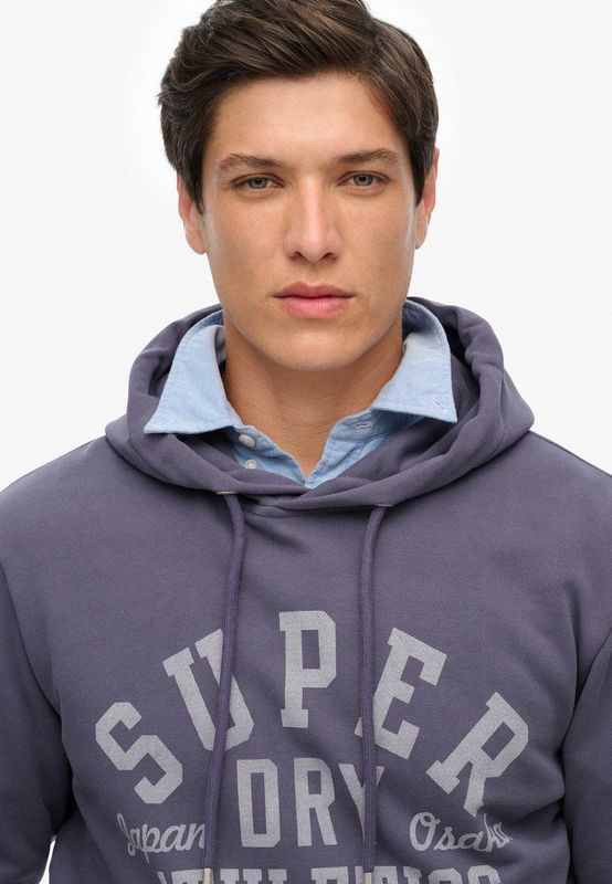 Superdry Hoodie Overhead Grijs heren