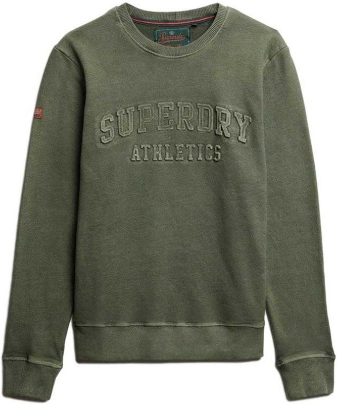 Superdry - M2014392A - Atletische Trui - Groen - Katoen
