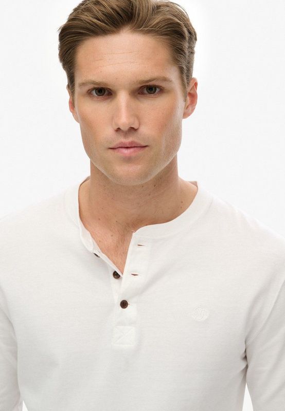 Superdry Classic Essential Grandad T-shirt Met Lange Mouwen