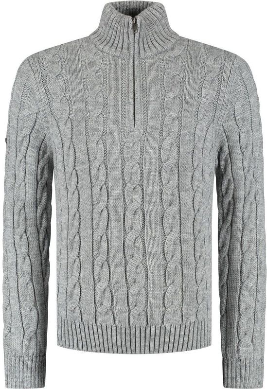 Superdry - Jacob Cable Knit - Gebreide Trui - Halve Rits