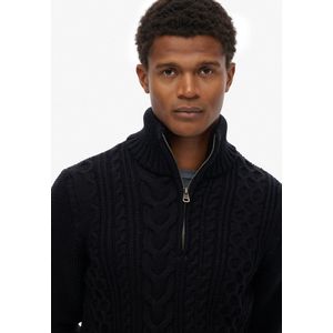 Superdry - Jacob Cable Knit - Gebreide Trui - Halve Rits