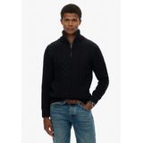 Superdry - Jacob Cable Knit - Gebreide Trui - Halve Rits