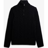 Superdry - Jacob Cable Knit - Gebreide Trui - Halve Rits