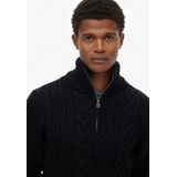 Superdry - Jacob Cable Knit - Gebreide Trui - Halve Rits