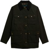 Superdry - Wax Jacket - Jas - Slanke Pasvorm - Zwart