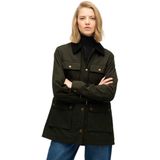 Superdry - Wax Jacket - Jas - Slanke Pasvorm - Zwart