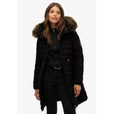 Superdry - Fuji Print - Gewatteerd Jack - Zwart - Polyester