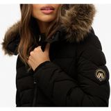 Superdry - Fuji Print - Gewatteerd Jack - Zwart - Polyester