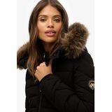 Superdry - Fuji Print - Gewatteerd Jack - Zwart - Polyester