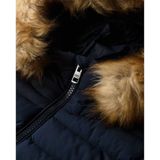 Superdry - Fuji Faux Fur - Gewatteerd Donsjack - Zwart - Dames
