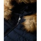 Superdry - Fuji Faux Fur - Gewatteerd Donsjack - Zwart - Dames