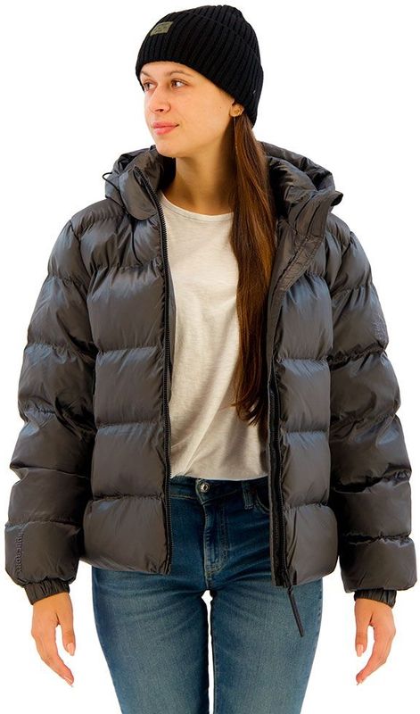 Superdry - Hooded Luxe Sports Puffer - Winterjas - Zwart