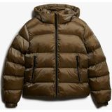 Superdry Puffer Jas Luxe Sports Zwart dames