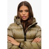 Superdry - Hooded Luxe Sports Puffer - Winterjas - Zwart
