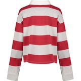 Superdry Ath Essential Stripe Lange Mouw Poloshirt Rood XS Vrouw