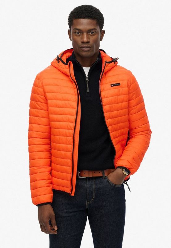 Superdry - Hooded Fuji Lite Jacket - Zwart - Elastisch - Ritssluiting