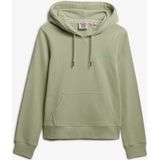 Superdry - Essential Hoodie - Grijs - Katoen - Geborduurd Logo