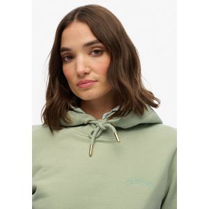 Superdry - Essential Hoodie - Grijs - Katoen - Geborduurd Logo