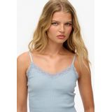 Superdry - Athletic Essentials - Camitopje - Dames - Korte Lengte - Met Kanten Rand