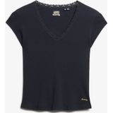 Superdry - Athletic Essentials - V-hals T-shirt - Met Kant - Slanke Snit