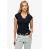 Superdry - Athletic Essentials - V-hals T-shirt - Met Kant - Slanke Snit