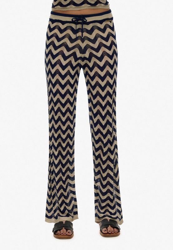 Superdry - Zigzag Knit Wide - Broek
