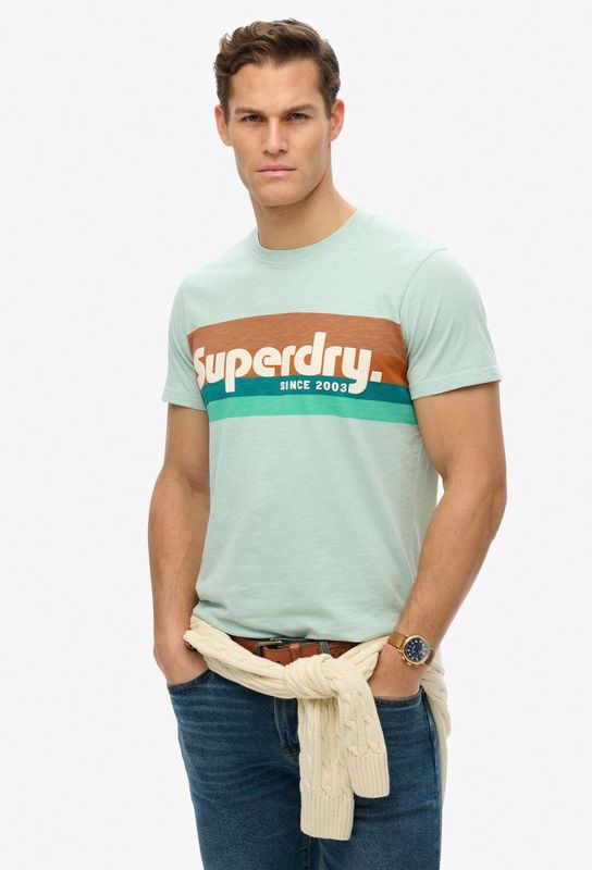Casual gestreept T-shirt Superdry