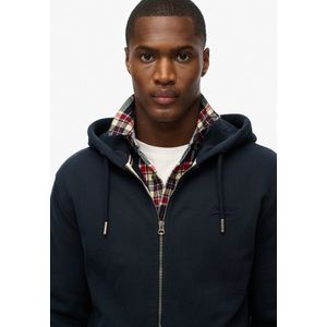 Sweatjacke mit Label-Stitching