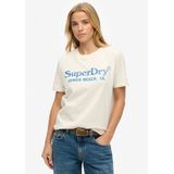 Superdry - Venue Metallic T-Shirt - Zwart - 100% Katoen