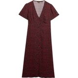 Superdry - Print Button Tea - Midi-jurk - A-lijn - Korte Mouwen