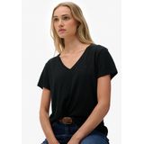 Superdry - Studios Slub Emb Vee T-shirt - Korte Mouwen