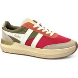 Gola - Raven - Damessportschoenen - Frambozengaas - Kaki - Veterschoen