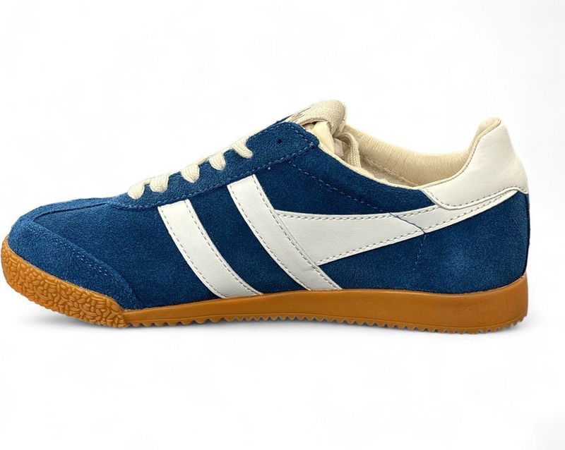 Gola - Elan - Damestrainers - Zwart - Gebroken Wit - Fuchsia - Rubber Zool