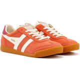 Gola - Elan - Damestrainers - Zwart - Gebroken Wit - Fuchsia - Rubberen Zool