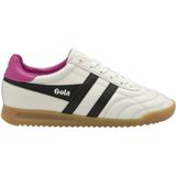 Gola - Stadium - Leren Sneakers - Wit - Blauw - Roze