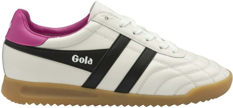 Gola - Stadium - Leren Sneakers - Wit - Blauw - Roze