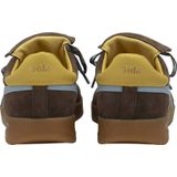 Gola - Stadia'86 - Damessneakers - Donkerbruin - Retro Voetbalsilhouet