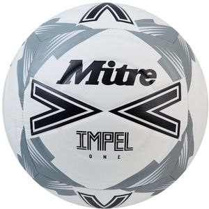 Mitre Impel One Level Training Voetbal Voetbal Wit/Zwart/Grijs - Maat 3