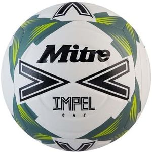 Mitre Impel One Level Training Voetbal Voetbal Wit/Zwart/Sage Leaf - Maat 4
