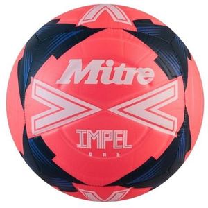Mitre Impel One Level Training Voetbal Voetbal Fluo Roze/Wit/Teal - Maat 4