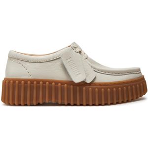 Clarks - Torhill Bee - Veterschoen - Off White - Leer