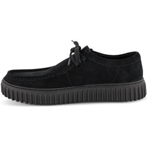 Clarks, Schoenen, Heren, Zwart, 43 EU, Leer, Torhill Lo Schoenen