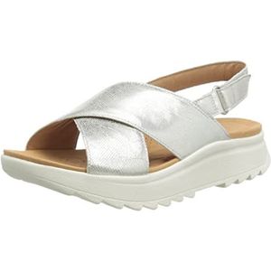 Clarks Dashlite Wish Sandalen voor dames, Silver metallic, 35.5 EU