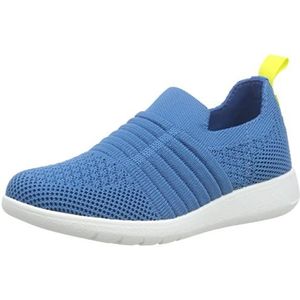 Clarks Ezera Walk K Sneakers voor meisjes, Blauw Textiel, 29 EU