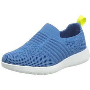 Clarks Ezera Walk T. Sneakers voor meisjes, Blauw textiel, 27.5 EU