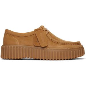Clarks - Torhill Bee - Bruine Leren Schoenen - Casual