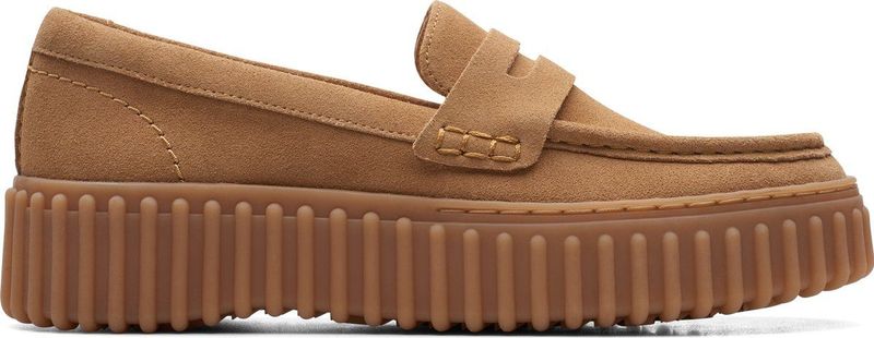 Clarks - Torhill Penny - Instapper - Lichtbruin - Suède