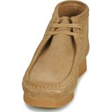 CLARKS - Wallabee - Sneakers Hoog - Bruin - Leer en Suède